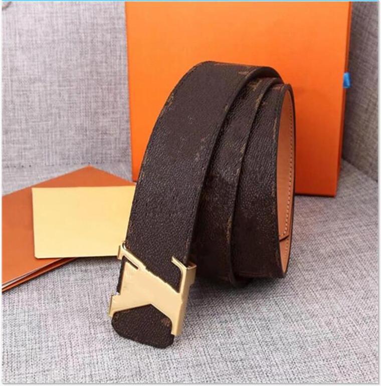 

2022 fashion big buckle leather belt with designer belt for men and women high quality new men's belt without box A666, Black;brown
