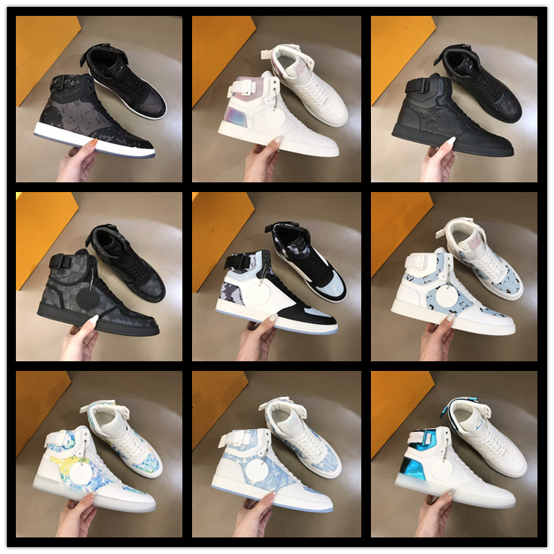 

2021 wholesale men women sneaker Rivoli sneaker boot casual shoes high top couple sports shoes vintage Flat trainers SIZE 38-45, #01