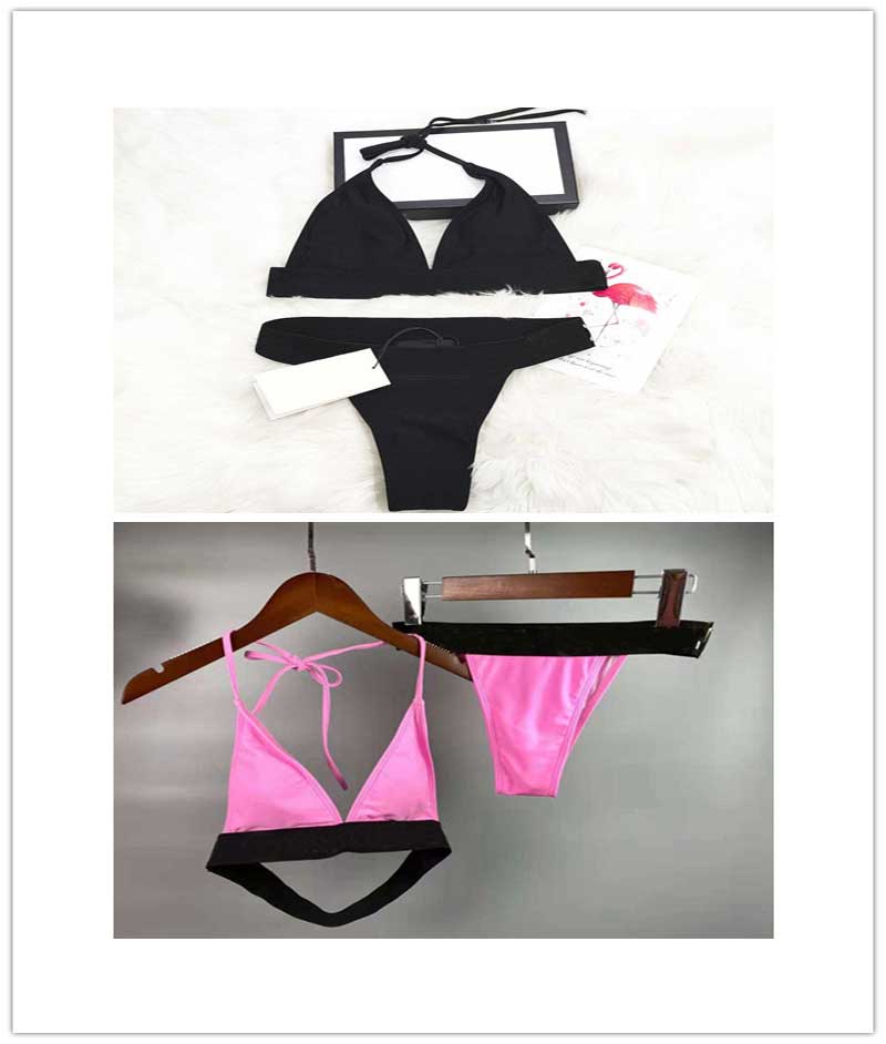 

Stylish 21SS Women's Bikinis High Street Elements Casual Sexy Female Swimwear Stylish Swimsuit New Trend Suit 2-Style available, White;black