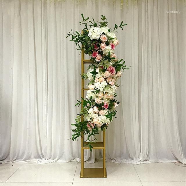 

Party Decoration Tall Gold Color Metal Iron Wedding Flower Stand Centerpieces Road Lead For In Stage Yudao1825
