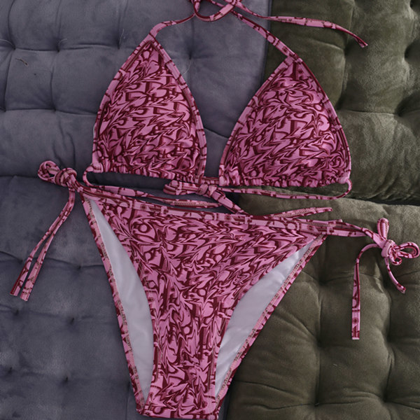 Women&#039;s Swimwear Swimming Hollow Out Swimsuit Women Halter G-String Thong Beachwear Bathing Suit Bikini Set Beach-image-689430165