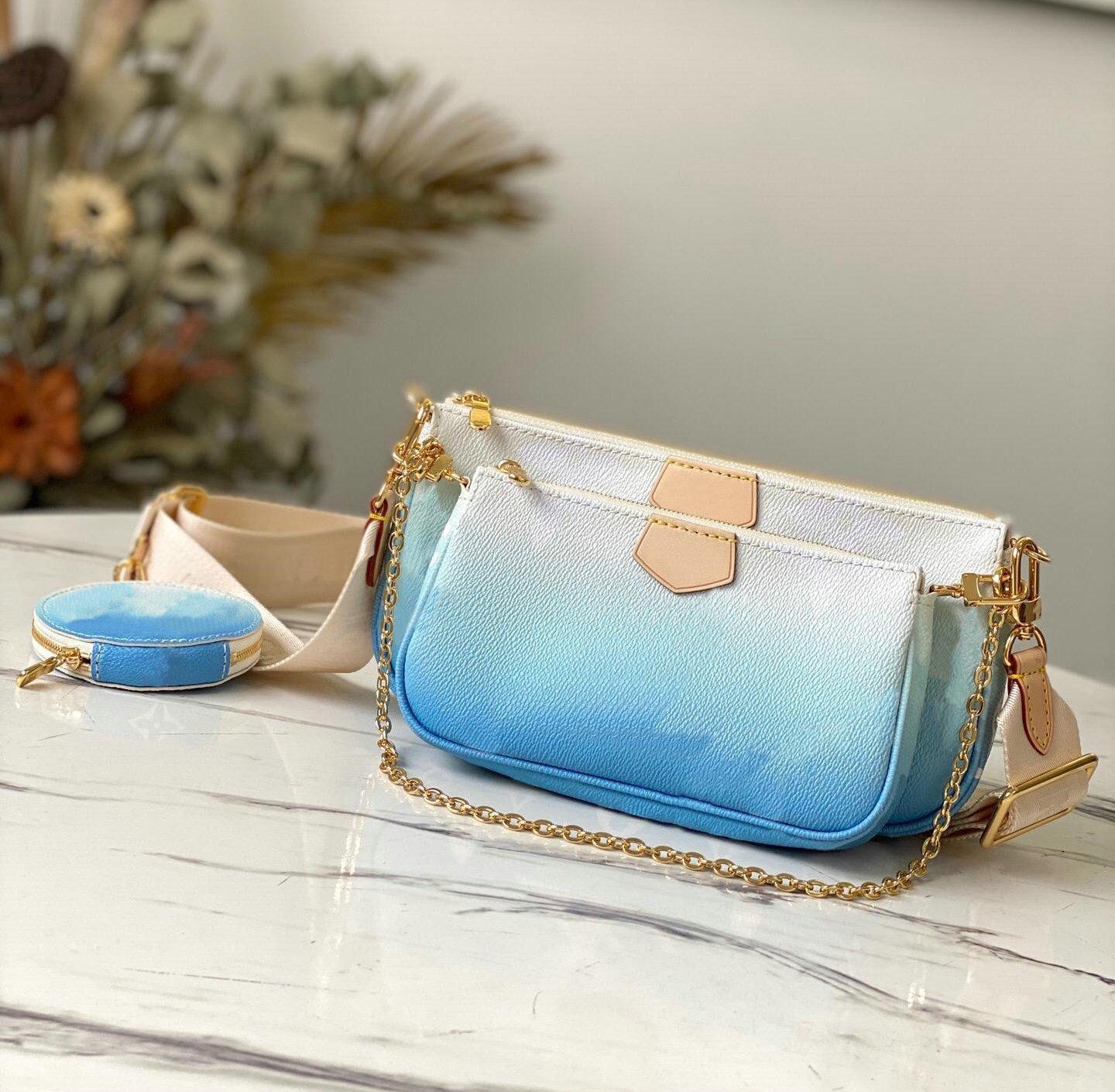 

Paris Sale Handbags 3 piece set bags womens crossbody bag 7633 Shoulder Messenger Bags Women Luxurys Designers Bags 2021 coin wallet small postman, Pink