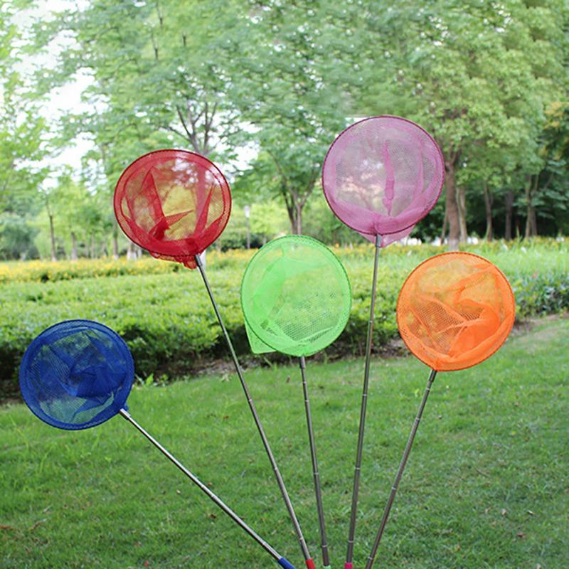 

Fishing Cage Kids Extendable Bug Insect Net Handle Pole Folding Stainless Steel Nets 2021 Accessories