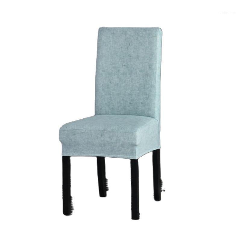 

Covers For Chair Modern Universal Linen Pattern Solid Cushion Table Dining Room Chaircover Seat El Wedding