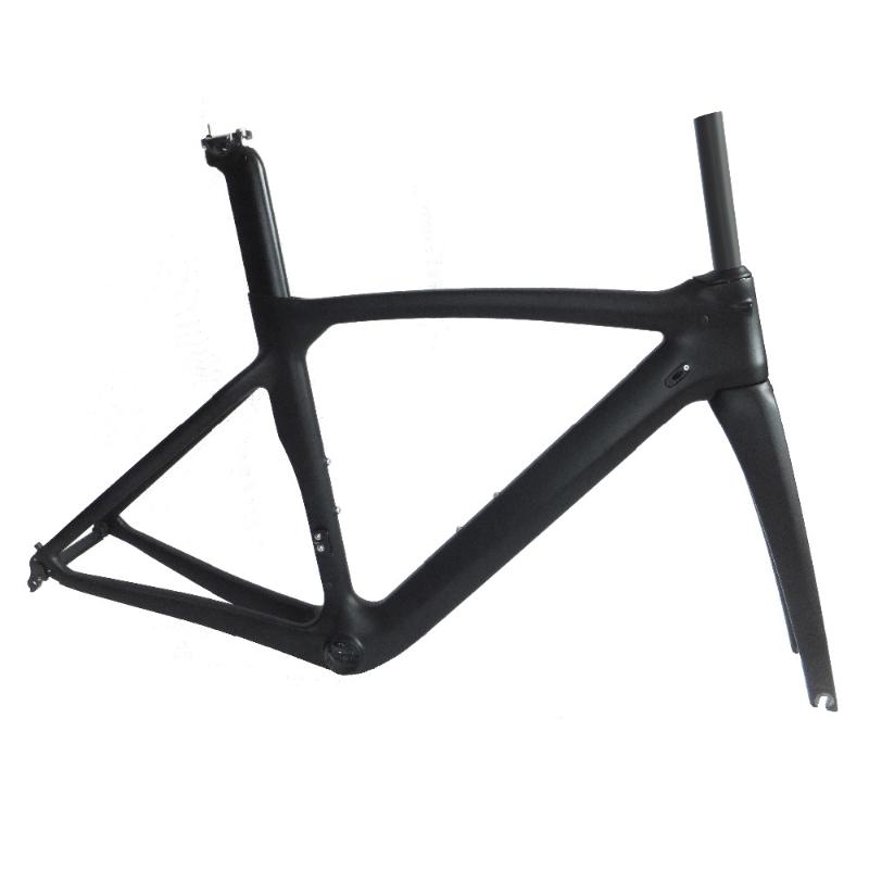 

Bike Frames Taiwan Carbon Road Frame Cycling Frameset Include Fork/seatpost/headset, 500--black glossy