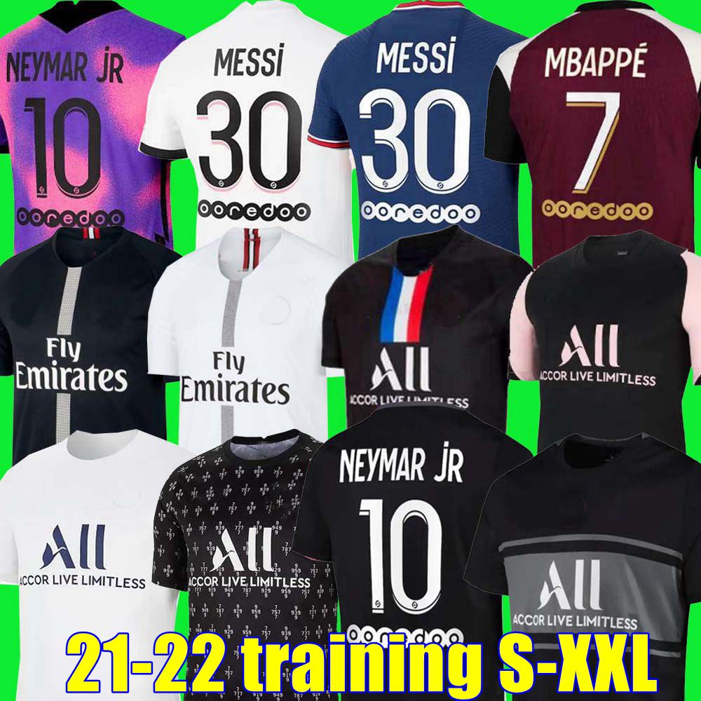 

HAKIMI SERGIO RAMOS maillot de foot 21 22 soccer jersey 2021 MBAPPE NEYMAR shirt hommes MESSI 3RD black VERRATTI MARQUINHOS DI MARIA training PSGMaillots TOP, Home aldult