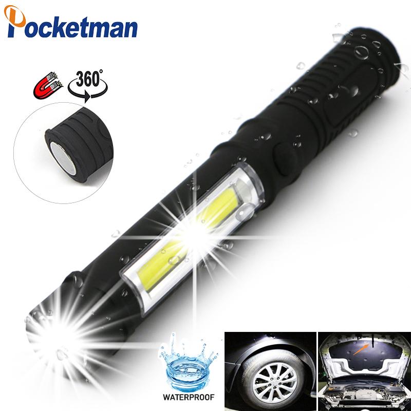 

Flashlights Torches 9000 Lumens Mini Portable Lanterns Working Inspection COB LED Multifunction Maintenance Magnetic Base