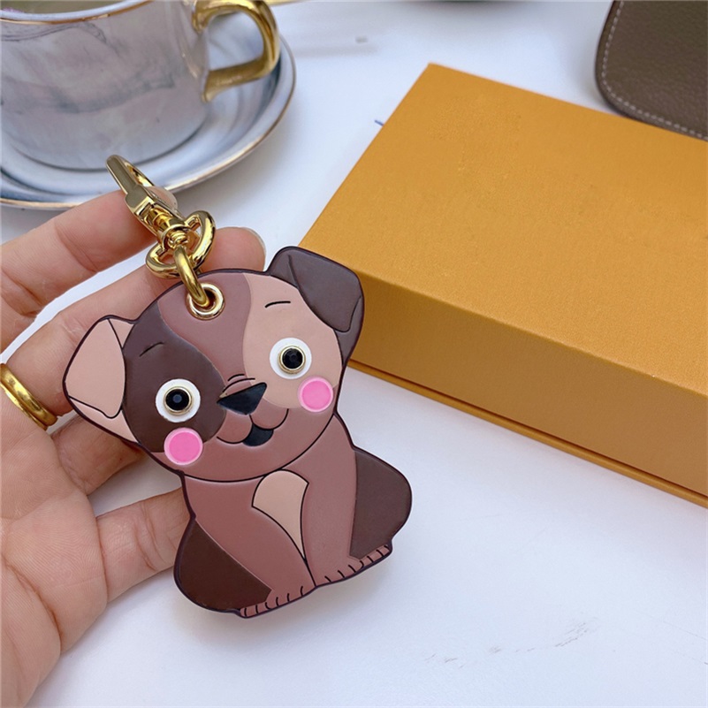 

Cute Puppy Lovely Dog Key Chain Rings Accessories Fashion Car Keychain Keychains Buckle for Men Women Hanging Decoration with Retail Box YSK08, Silver
