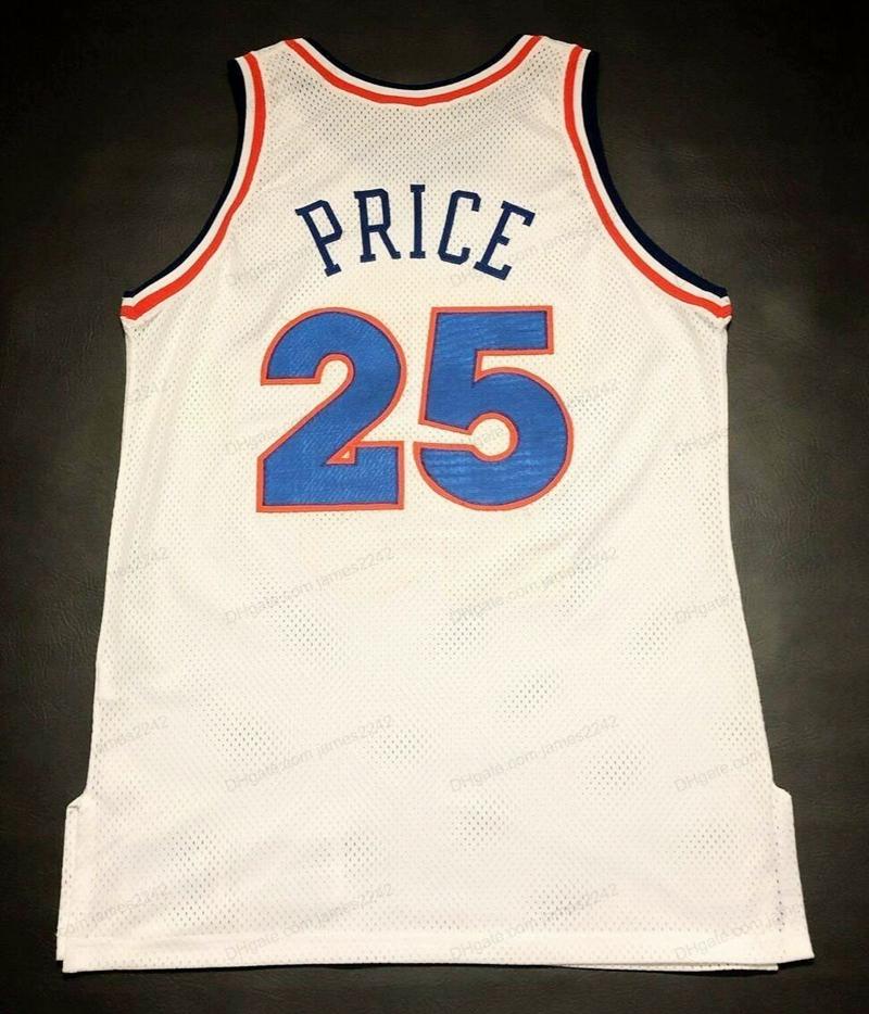 

Custom Retro Mark Price #25 Basketball Jersey Men's Stitched White Any Size 2XS-5XL Name And Number Top Quality