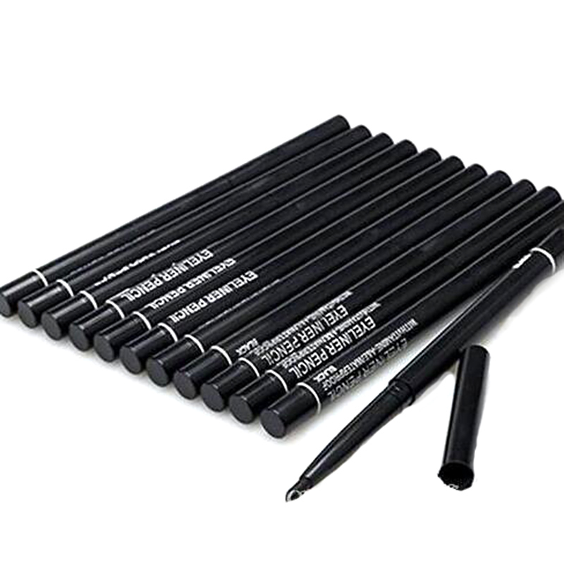 

Free Ship Black Brown Eyeliner Pencil Long Lasting Eye Liner Pen Waterproof Smudge-Proof Cosmetic Auto-rotate Makeup Liquid