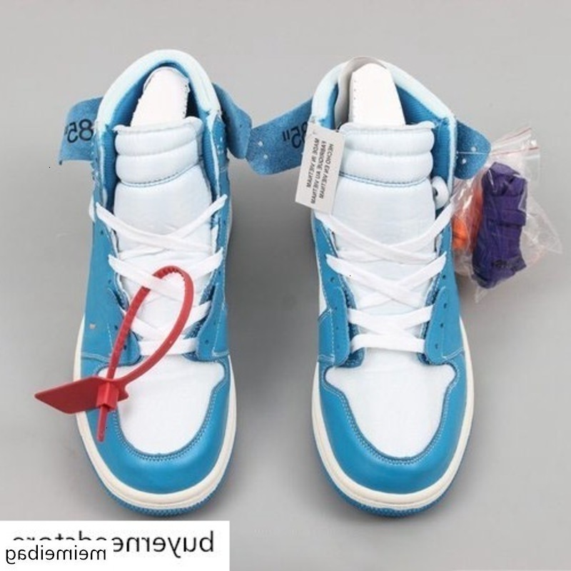 

[With Box] 1s Red Black 1 White Chicago UNC High Mens Basketball Shoes Women Sports Air Designer Sneakers Trainers off Size 12
