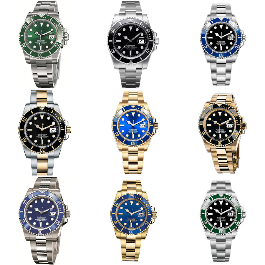 

Mechanical Watch Mens Watches Automatic Luminous 40mm Ceramic Bezel Chronograph Sports Stainless Steel Strap Sapphire Mirror Waterproof With Box