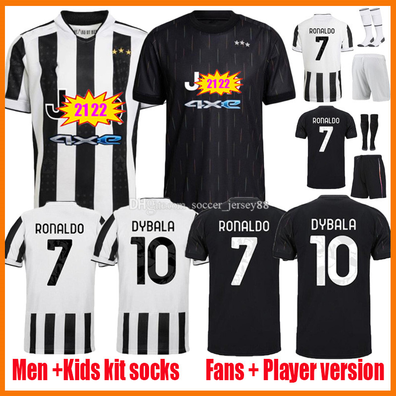 

21 22 Juventus soccer jerseys Fans Player version home away black Men Kids Kits RONALDO DYBALA MORATA KULUSEVSKI 2021 2022 JUVE football shirts Camiseta de futbol, Kids home kit