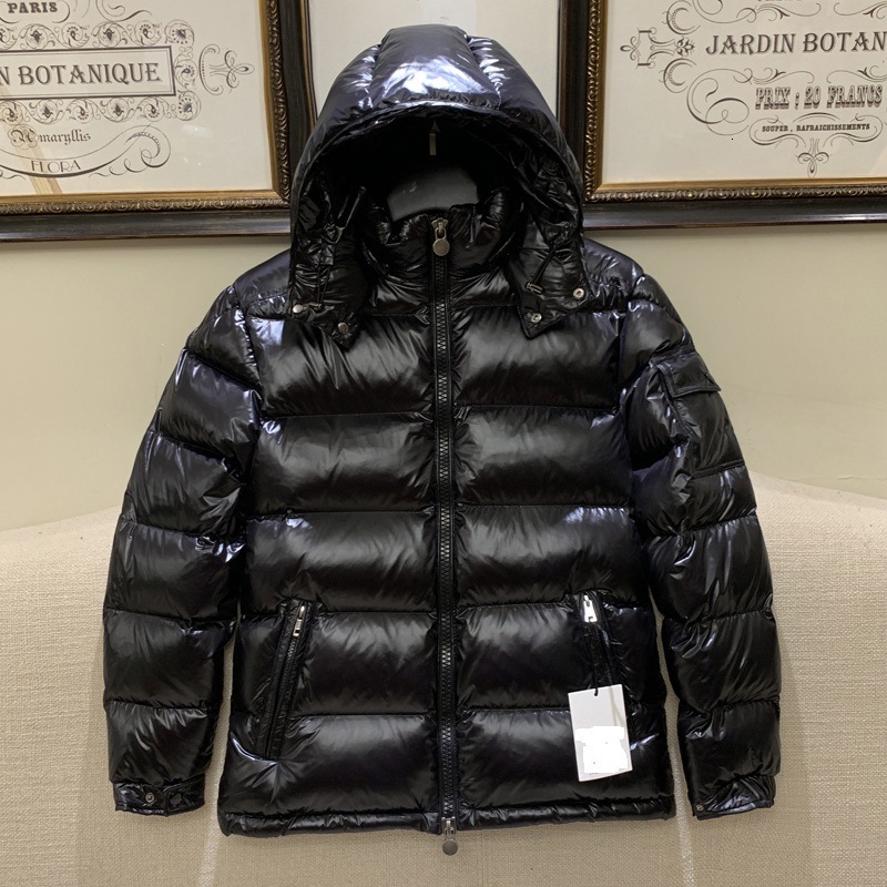 Down Jacket 2021 Winter m Family Men's and Women's Same Thickened Short Trend Maya Hooded Warm Coat