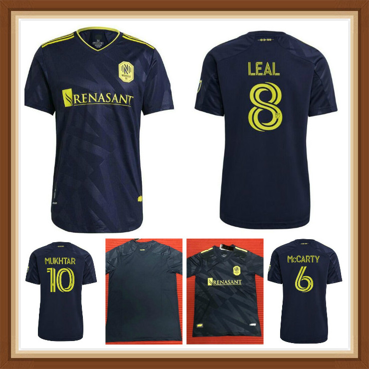

2021 Nashville SC home away soccer jerseys MUKHTAR BADJI LOVITZ LEAL MCCARTY GODOY BECKELES Mens kids kit 20 21 JERSEY MLS FOOTBALL SHIRTS, Black;yellow