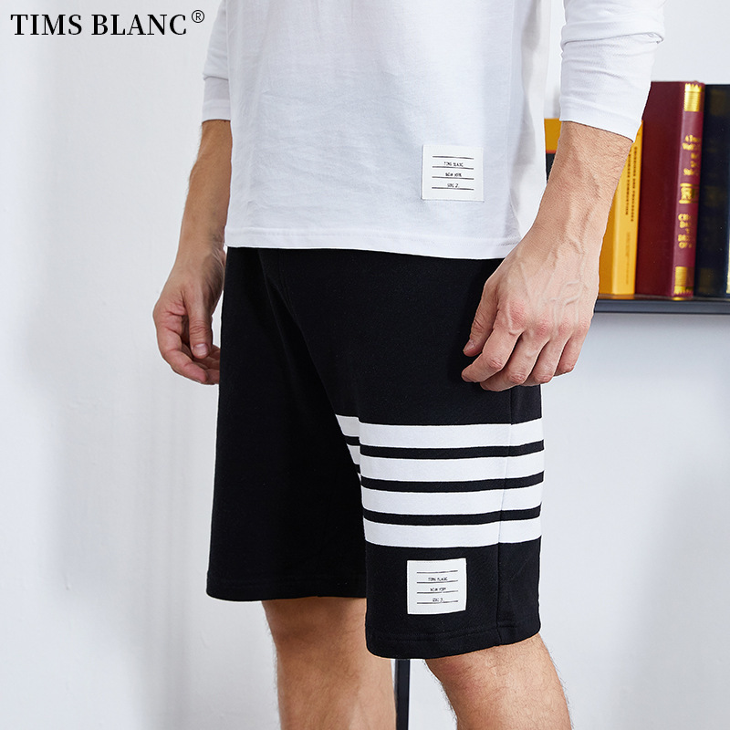 

2101 MEN 2020 summer leisure sports Capris men's fashion trend TB SHORTS, White;black