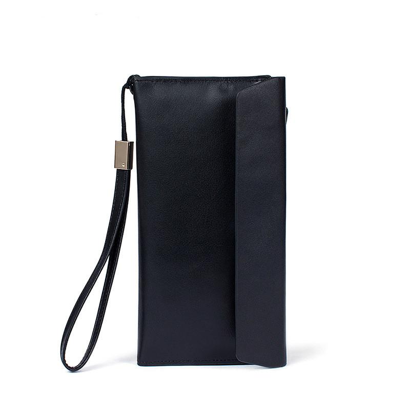 Portefeuilles Designer Femmes Hommes Lanière Vache Vache Véritable Cuir Véritable Embrayage Long Bracts Porte-Bracelet Pure Cadre Zipper Large Ca