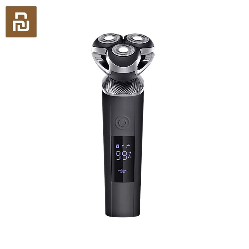 

Xiaomi MSN Waterproof Smart Electric Shaver Large LCD Screen Cordless Type-C Rechargeable Dry Wet Shave Razor Self-washing