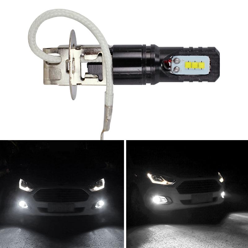 

Car Headlights H3 80W CSP 6LED LED H1 Front Fog Light Bulbs Auto Driving Lamps Headlight Styling Accessories