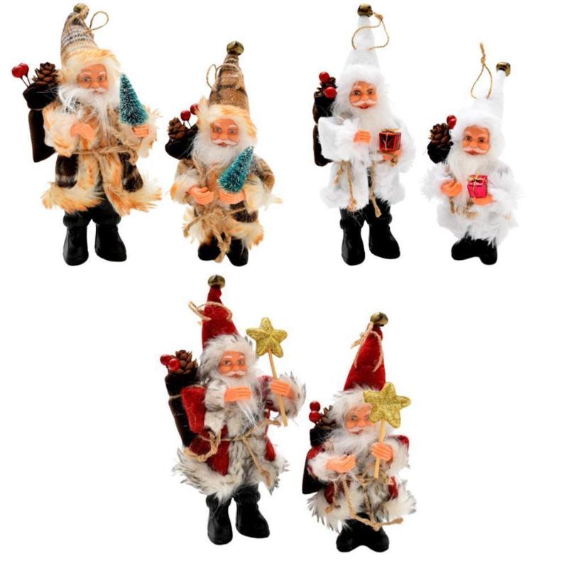 

Christmas Decorations Santa Claus Doll Decorative Desktop Figure Figurine Ornament Xmas Decor For Home