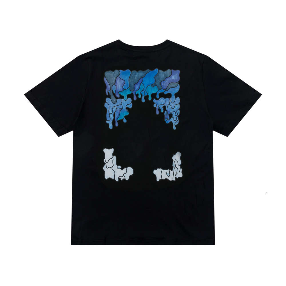 

t shirt Off Short Mouwen Oversized T-shirt Men Top Tee Brief Print Casual Tops X Printing Shirt Van Black White, White;black