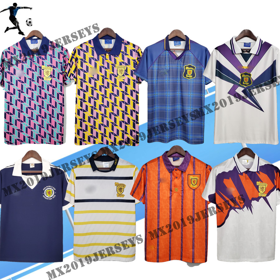 

2021 1988 1989 World Cup FINAL Scotland Retro Soccer Jersey 1982 1986 1991 1992 1993 1998 1999 91 92 93 94 95 96 98 99 00 classic Vintage Leisure HENDRY LAMBERT Shirt, 1988/89 away