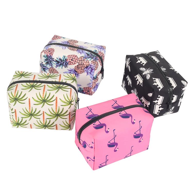 

Cosmetic Bag Floral Zippered Small Handbag European Style Lovely Individual Bags & Cases, Black