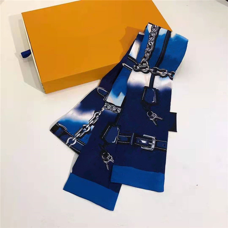 

Classic scarf printed alphabet scarfs luxury silk twill square scarves for ladies