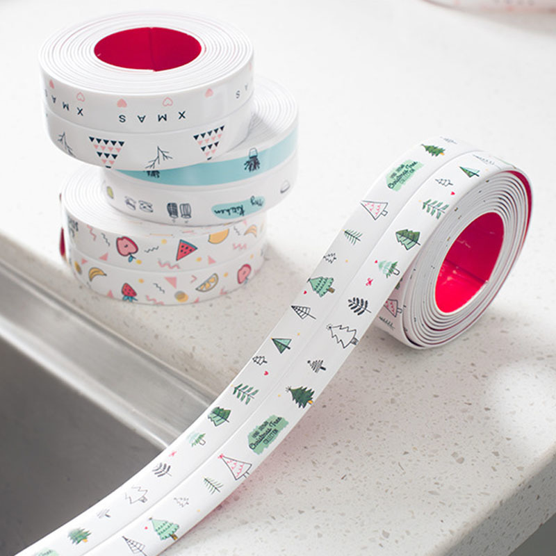1Pcs PVC/Acrylic Multi Purpose Stick Strip Corner Line Mildew Proof Sealant Tape for Kitchen Stove Sink Self Adhesive Waterproof-image-691400264