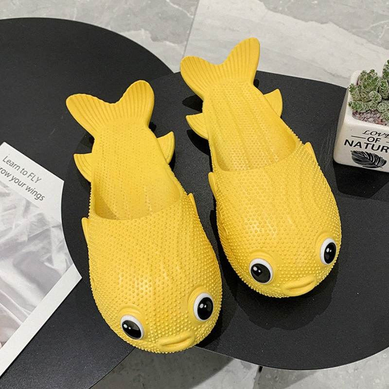 

Women Animal Print Flat Slippers Female Fashion Outdoor Summer Sandals Non Slip Red Woman Shoes Beach Fish Slippers Flip Flops p7vt#, Black