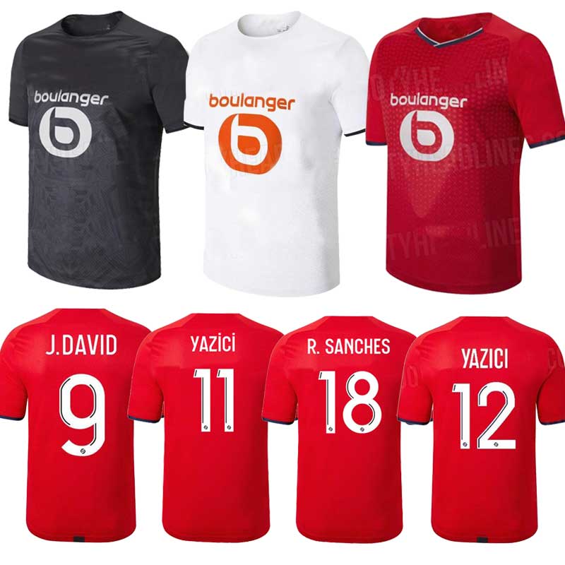 

LOSC 2021 2022 soccer jerseys BURAK DAVID FONTE BAMBA YAZICI football shirt 20 21 22 Lille Olympique JIKONE 10 maillot Adult Kids Kit, 2122