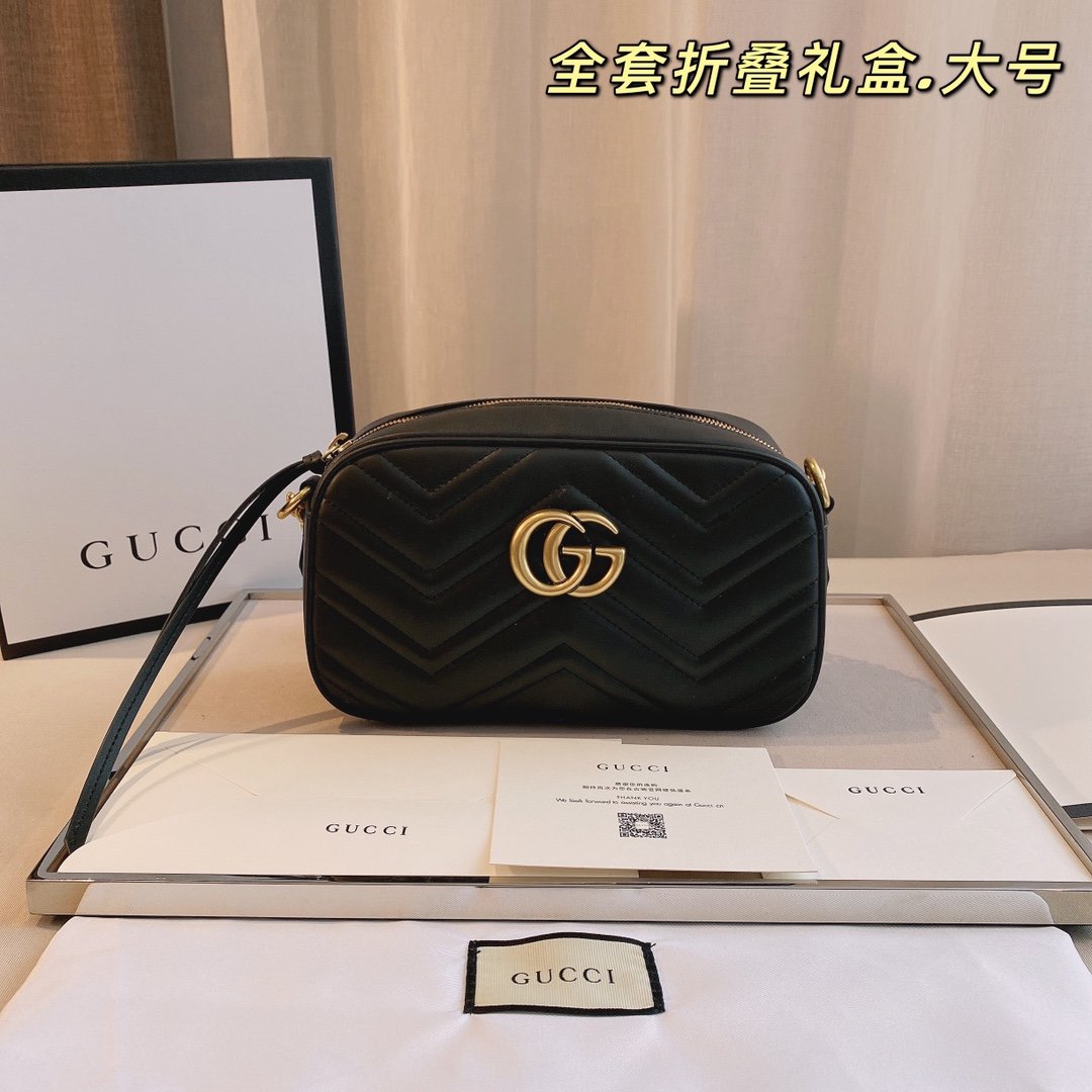 

Guuci Luxury Designer Top quality Shoulder Bag tote Genuine Leather marmont camera Women's men Crossbody Bags handbags Wallet Handbag totes GG Purses caviar Fashion, Carton