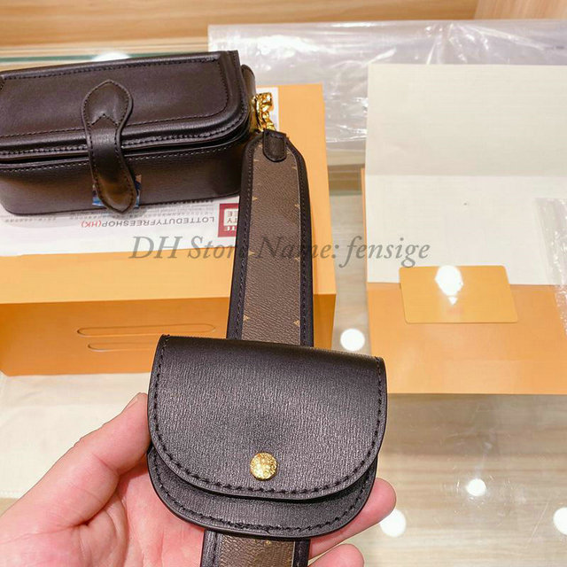 

OFFICIER Vintage Leather 2 in 1 Officier Shoulder Bags 2pcs Clutch Flap Bag Desinger Crossbody Brown Flower Womens Belt Shopping Handbag M69841 Purse, Others
