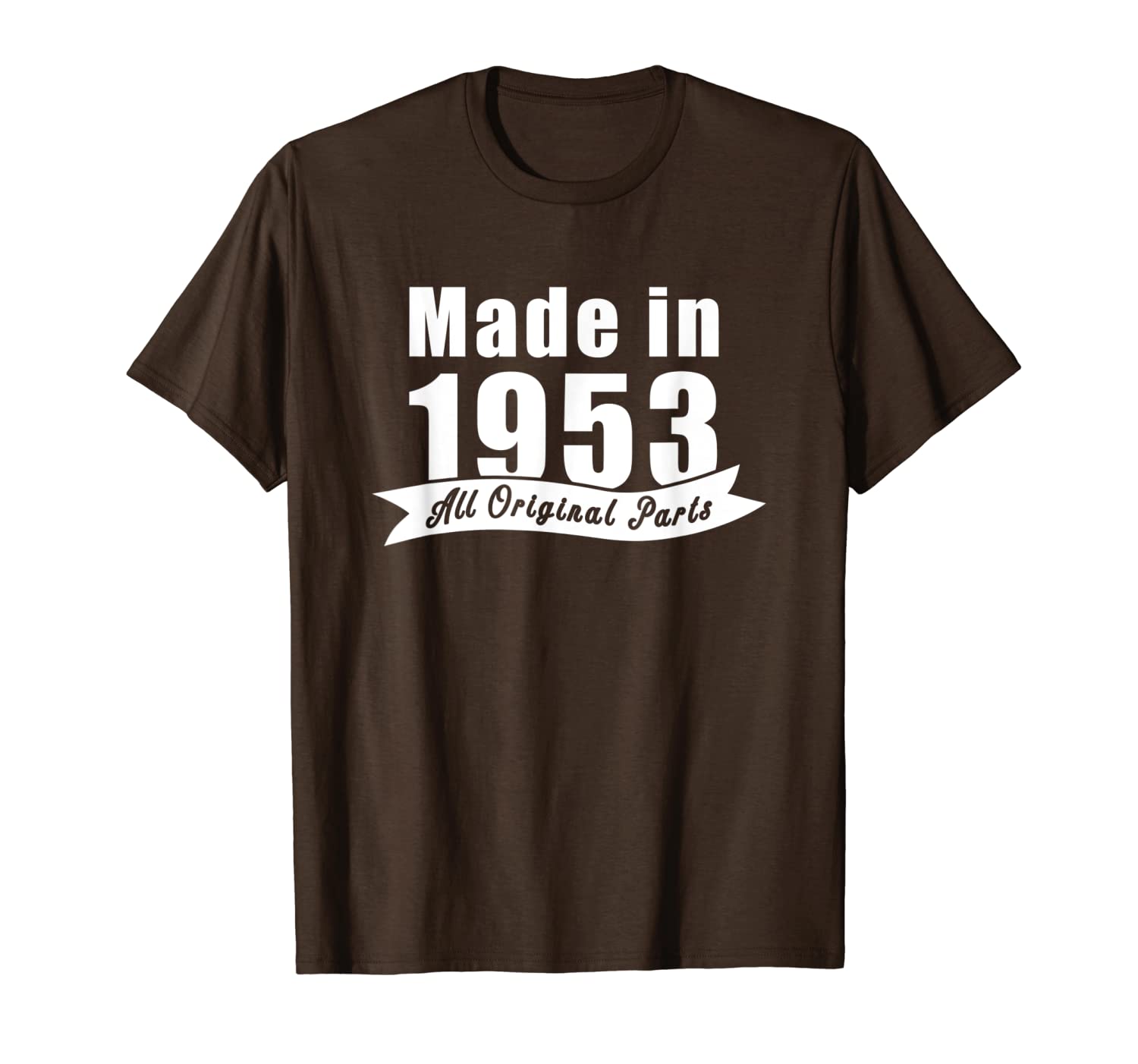 

made in 1953 all original parts shirt for men and women, White;black
