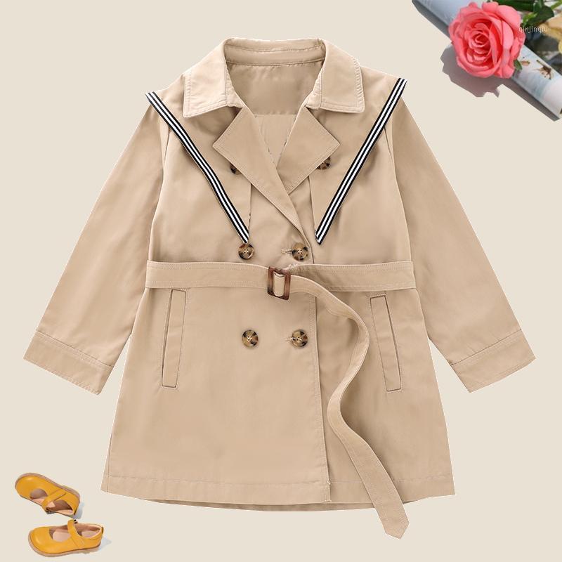 

Coat Girls Windbreaker Fashion Long Coats For Baby Kids Spring Sleeve Children Tops Autumn Outerwear 6 8 10 12 14 Years, Blue;gray