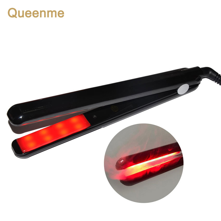 

Professional Ultrasonic Infrared Hair Care Iron Recovers Damaged Tool LCD Display Hair Treatment Styler Cold Iron Straightener