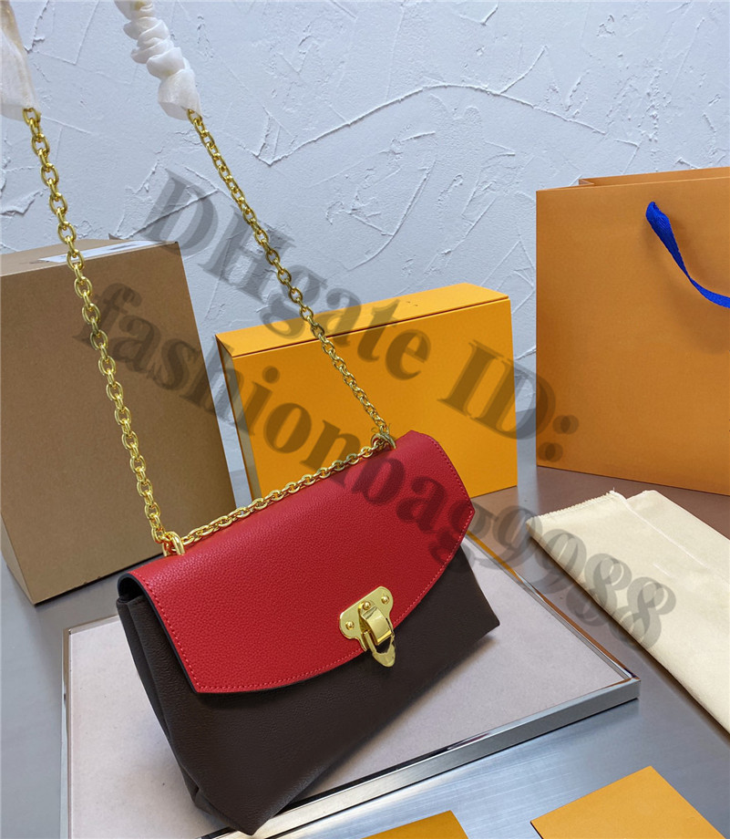 

Top Quality Envelope Women Shoulder Bags Chains Real Leather Small Ribbon Handbags Fashion Lady Outside Portable Sport Medium Red Black Chain Hand Bag, Make up the difference