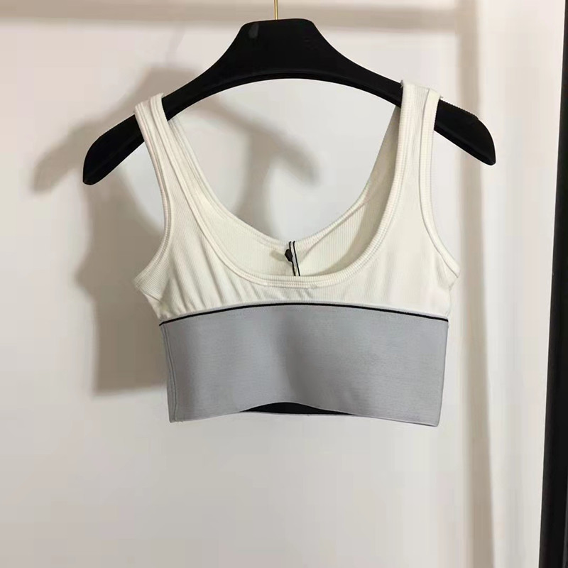 

Women's tanks Webbing Waist Camisole Sports Underwear, White