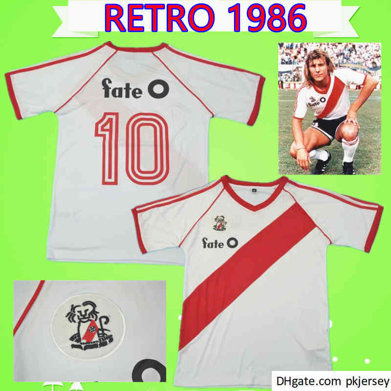 

RETRO 1986 1987 River Plate soccer jersey Antonio Alzamendi Shirt Uniform classic commemorate Collection vintage Gallego Camiseta de futbol 86 87, Black;yellow
