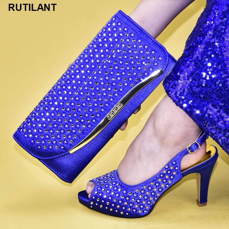 

Dress Shoes Arrival African Women's Party And Bag Sets Summer High Heeled For Women Italian Set Wholesale 2021, Black only shoes