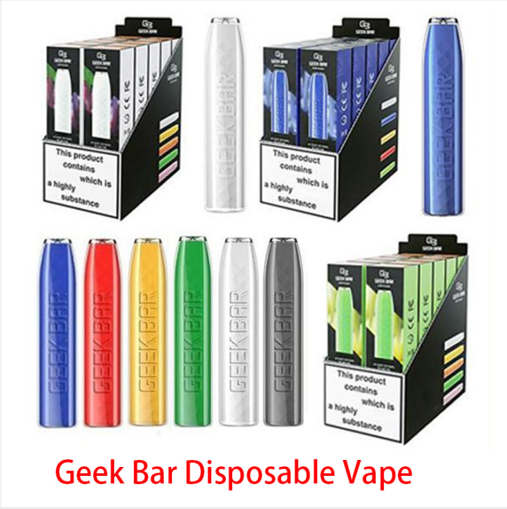 

Geek Bar Disposable E Cigarettes Vape Device Pod Kit 500mAh Battery 2.4ml Pre-filled Cartridge 575 Puffs 2% Vapes With 12 Colors Air Bar max bang xxl