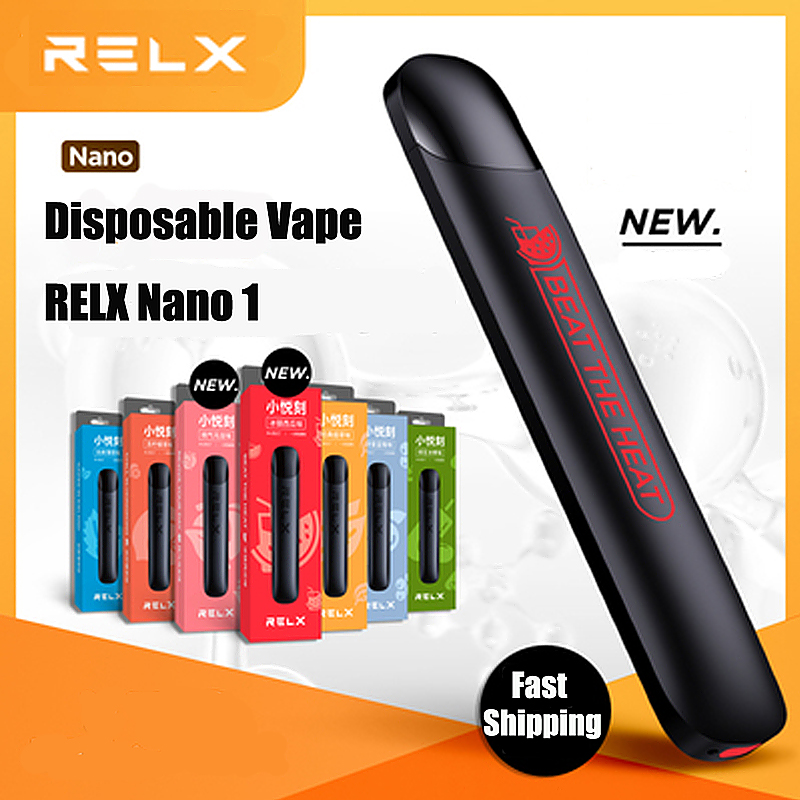 

RELX NANO - 1 TIME USE DISPOSAL STARTER KIT 280mAh 1.35ml Cartridges disposable e cigarettes vapes