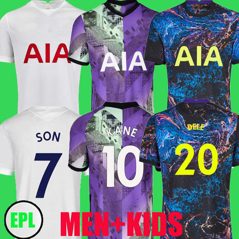 

21 22 KANE DELE Tottenham SON Soccer Jerseys third 2021 2022 ROMERO NDOMBELE BERGWIJN Football shirt LO CELSO E. Royal BRYAN LUCAS camiseta