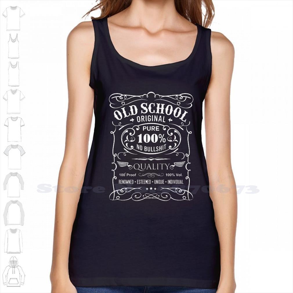 

old school ls style custom funny tank sleeveless vest oldschool parody humor humour fun love, White;black