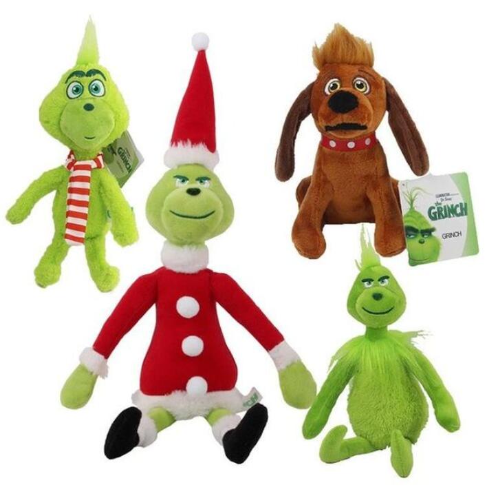 

High Quality 11.8" 30cm Toys How the Grinch Stole Christmas Plush Toy Animals For Child Holiday Gifts Wholesale CO22 100% Cotton, Remark or randomly