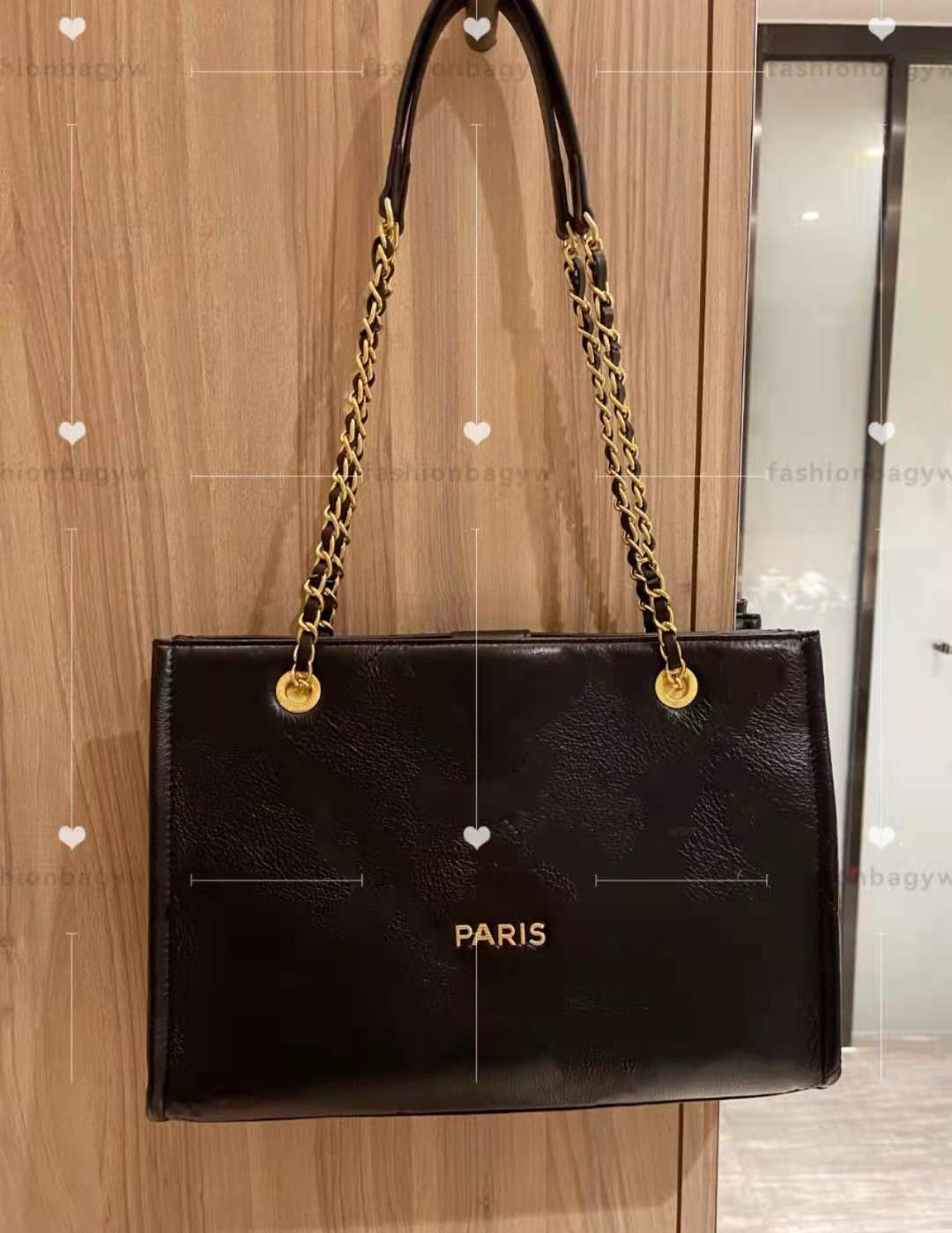 

Top designer beach bag Leather Tote women shoulder bags gold chain folding shopping super large capacity Valentines Day A gift for his wife handbag, 11111111