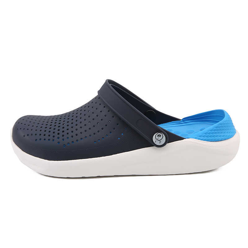 

2020 Men Summer Sandals for Beach Sports Women Male Slip-on Shoes Slippers Female Male Croc Clogs Crocks Crocse Water Mules Y0714, Black