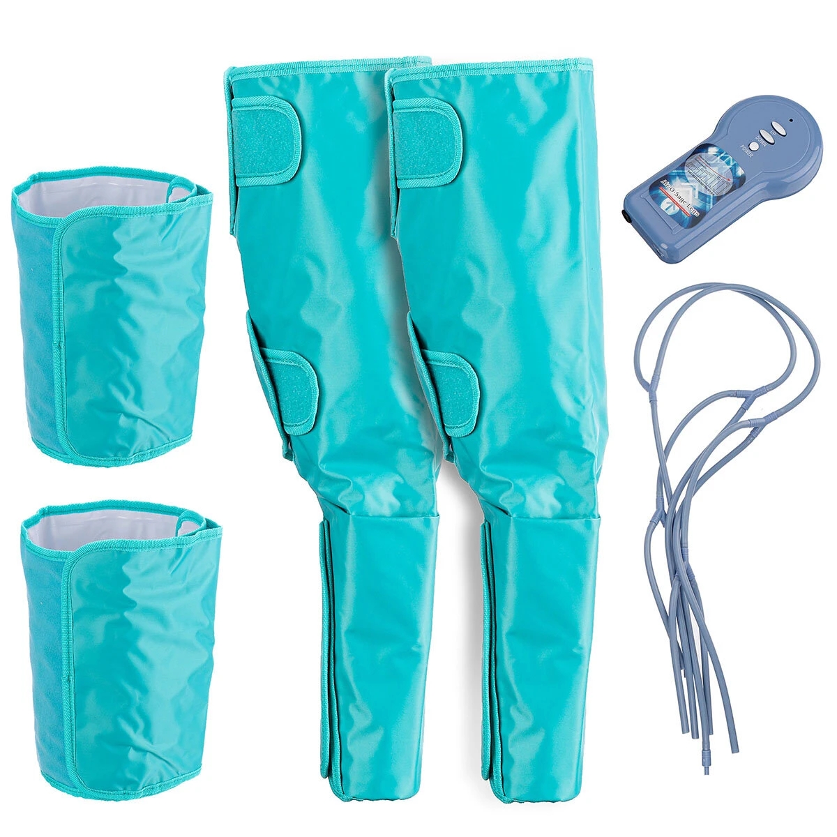 

Foot Leg Electric Massager Calf Circulation Air Compression Machine 4 Levels Relaxation, Blue