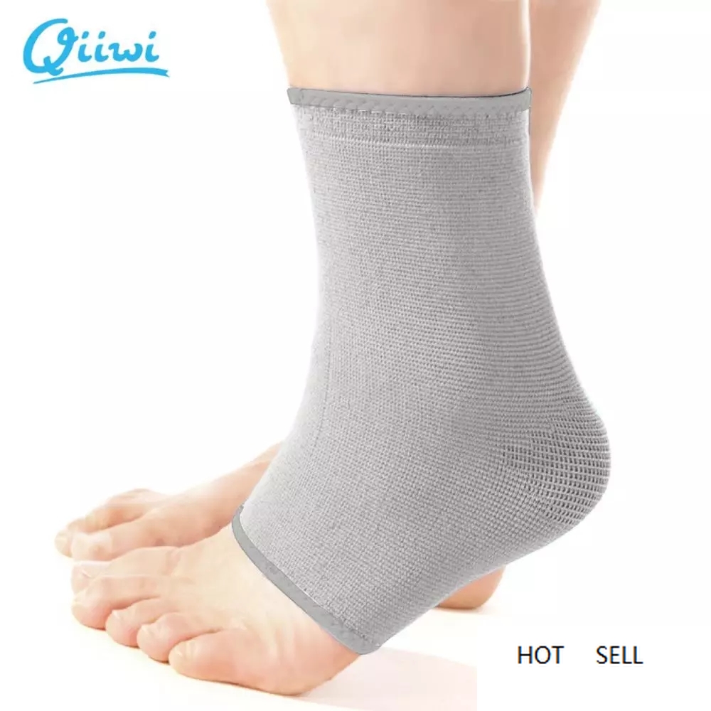 

Qiiwi high quality elastic ankle leg support guards strap brace sports protective bandage ankle, Grey