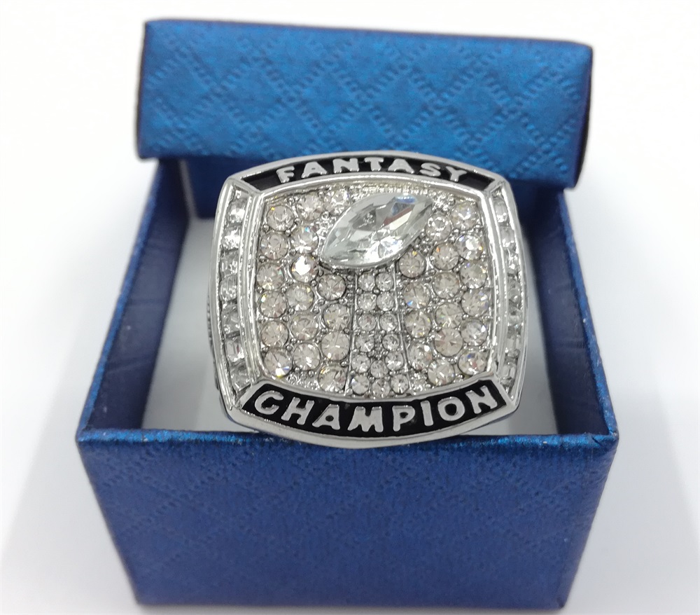 

lots of 10 ringFantasy Football League Championship rings, Silver
